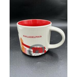 Starbucks Philadelphia You Are Here Collection 14oz Coffee Mug 2017 - Red Great